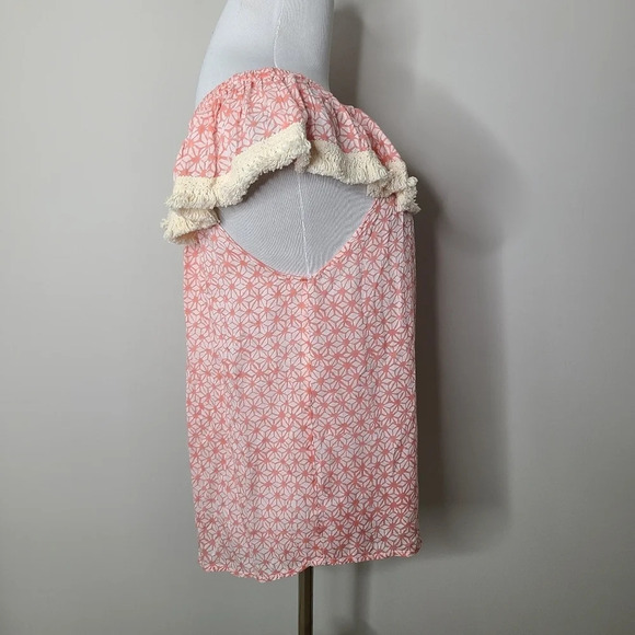 Roberta Roller Rabbit Fringe Off Shoulder Top XS - Picture 3 of 7